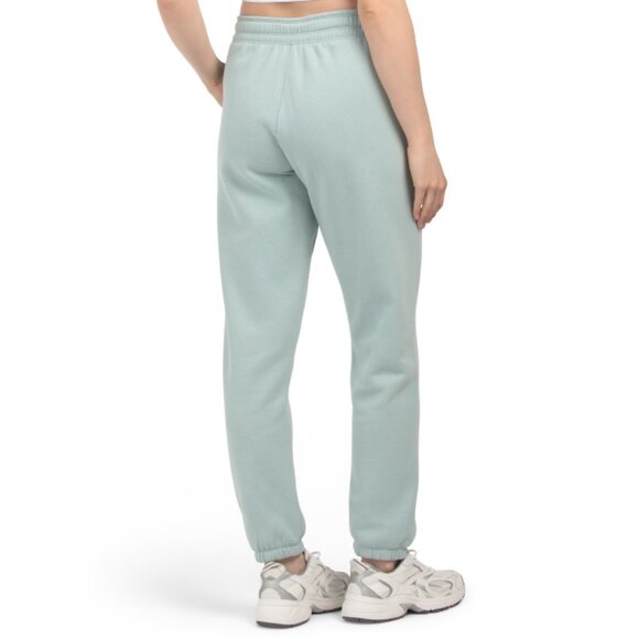 CALVIN KLEIN White Pepper High Waist Cozy Fleece Relaxed Sweatpants - Picture 2 of 2
